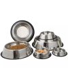 Non Slip Stainless Steel Pet Bowl For Food And Water Custom Logo Non Slip Stainless Steel Pet Bowl For Food And Water Custom Logo