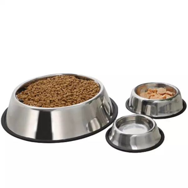 Non Slip Stainless Steel Pet Bowl For Food And Water Custom Logo Non Slip Stainless Steel Pet Bowl For Food And Water Custom Logo