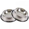 Non Slip Stainless Steel Pet Bowl For Food And Water Custom Logo Non Slip Stainless Steel Pet Bowl For Food And Water Custom Logo