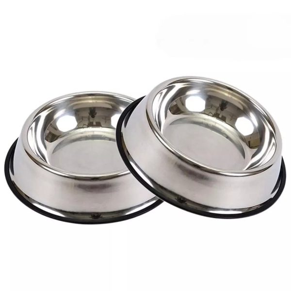 Non Slip Stainless Steel Pet Bowl For Food And Water Custom Logo Non Slip Stainless Steel Pet Bowl For Food And Water Custom Logo