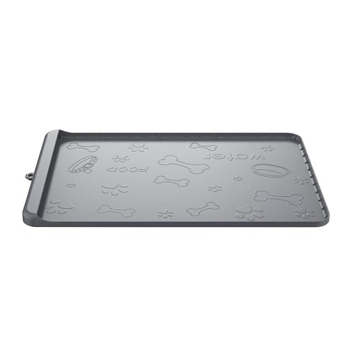 Dog Food Mat Silicone Dog Mats With Pocket For Catches Spill And Residue Dog Food Mat Silicone Dog Mats With Pocket For Catches Spill And Residue
