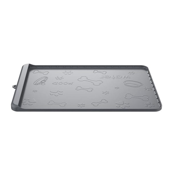 Dog Food Mat Silicone Dog Mats With Pocket For Catches Spill And Residue Dog Food Mat Silicone Dog Mats With Pocket For Catches Spill And Residue