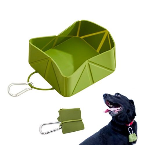 Pet Silicone Folding Bowl Rectangular Travel Food Bowl Foldable Bowl Pet Silicone Folding Bowl Rectangular Travel Food Bowl Foldable Bowl