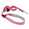 Reflective Padded Nylon Dog Leash With Handle Poop Bag Holder Reflective Padded Nylon Dog Leash With Handle Poop Bag Holder