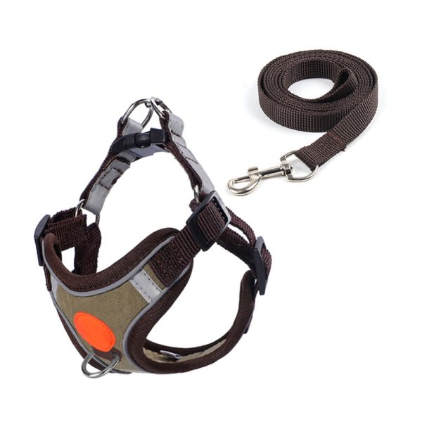 Reflective Custom Logo Dog Harness Leash Set For Small Medium Dogs