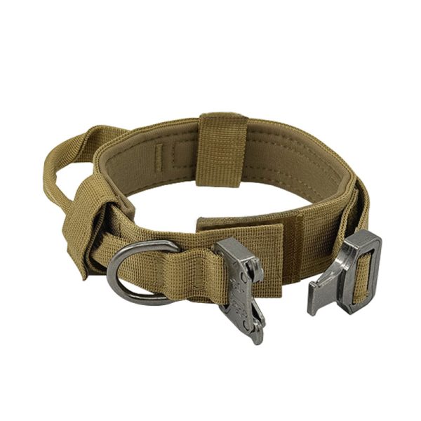 Nylon Tactical Dog Training Collar With Heavy Duty Metal Buckle Nylon Tactical Dog Training Collar With Heavy Duty Metal Buckle