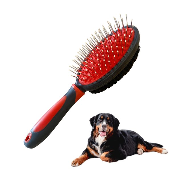 23.7 X 7cm Double Sided Dog Massage Hair Brush Pin Grooming Brush For Dogs 23.7 X 7cm Double Sided Dog Massage Hair Brush Pin Grooming Brush For Dogs