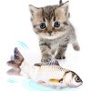 USB Charging Plush Electric Flopping Cat Toy Fish Moving With Catnip USB Charging Plush Electric Flopping Cat Toy Fish Moving With Catnip