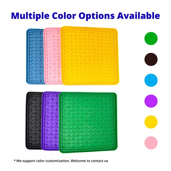 Dishwasher Safe Silicone Collapsible Lick Mat Dog With Suction Cups Dishwasher Safe Silicone Collapsible Lick Mat Dog With Suction Cups