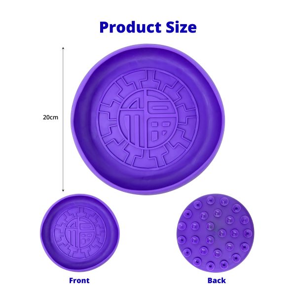 Calming Easy To Clean Silicone Lick Bowl For Dogs Cats Slow Feeding Calming Easy To Clean Silicone Lick Bowl For Dogs Cats Slow Feeding