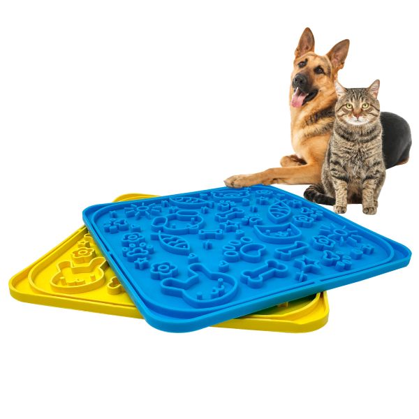 Dog Feeding Lick Mat Square Pet Slow Feeders Anti Gulping Healthy Eating Dog Feeding Lick Mat Square Pet Slow Feeders Anti Gulping Healthy Eating