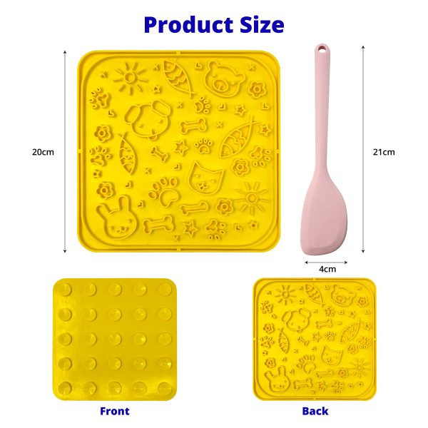Dog Feeding Lick Mat Square Pet Slow Feeders Anti Gulping Healthy Eating Dog Feeding Lick Mat Square Pet Slow Feeders Anti Gulping Healthy Eating