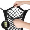 Dog Car Net Barrier Pet Barrier With Stretchable Storage Bag Dog Car Net Barrier Pet Barrier With Stretchable Storage Bag