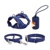 Dog Pet Harness Set PVC Material Dog Leash Comfortable Traction
