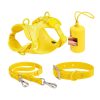 Dog Pet Harness Set PVC Material Dog Leash Comfortable Traction