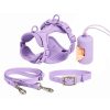 Dog Pet Harness Set PVC Material Dog Leash Comfortable Traction