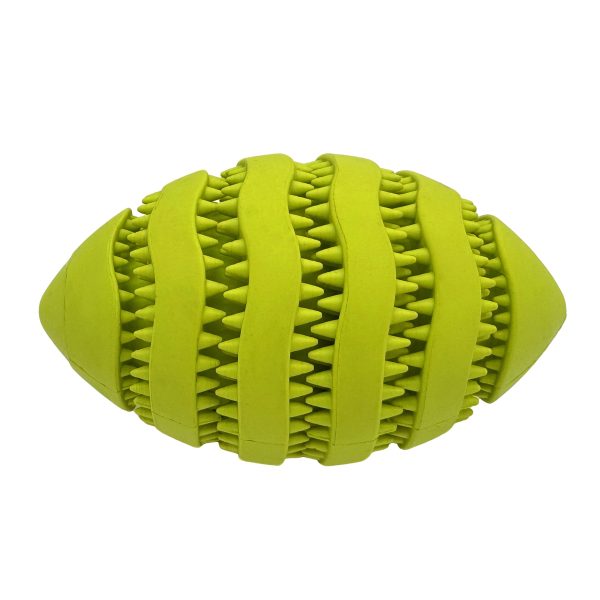 Teeth And Gums Rubber Olive Ball Dog Chew Toy Durable Safe