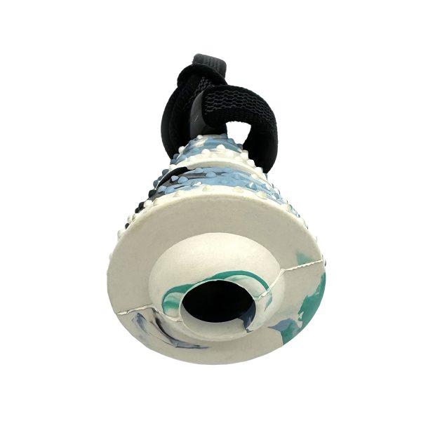 Rubber Pet Toy Cone Shape With Treat Slot Durable Chewable Promotes Oral Health