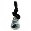 Rubber Pet Toy Cone Shape With Treat Slot Durable Chewable Promotes Oral Health