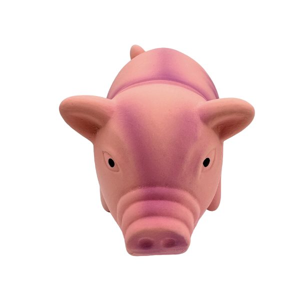 Cute Latex Pig Shape Dog Toy Durable Pet Toy For Chewing And Interactive Play