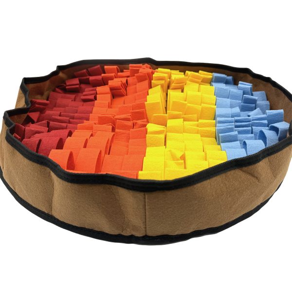 Round Snuffle Mat For Pets Nose Work Training Stress Relief Toy For Dogs Round Snuffle Mat For Pets Nose Work Training Stress Relief Toy For Dogs