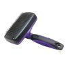 Self Cleaning Dog Brush With Non Slip Handle Removes Loose Hair Tangles Self Cleaning Dog Brush With Non Slip Handle Removes Loose Hair Tangles