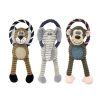Squeaky Plush Rope Dog Toy Durable Interactive Teething Anxiety Relief Toy Squeaky Plush Rope Dog Toy Durable Interactive Teething Anxiety Relief Toy