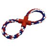 Durable 8 Shaped Dog Rope Toy For Aggressive Chewers Teeth Cleaning Fun Durable 8 Shaped Dog Rope Toy For Aggressive Chewers Teeth Cleaning Fun