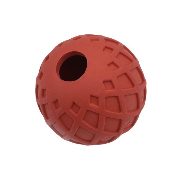 Pet Rubber Ball Dog Toy With Hole Durable Fun Teeth Cleaning Pet Rubber Ball Dog Toy With Hole Durable Fun Teeth Cleaning