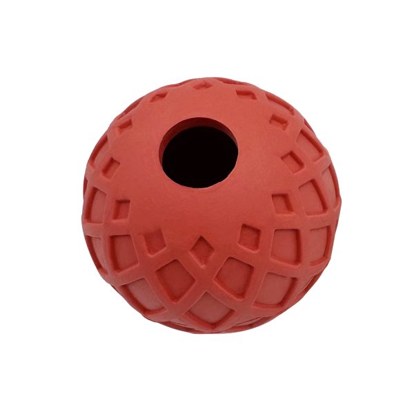 Pet Rubber Ball Dog Toy With Hole Durable Fun Teeth Cleaning Pet Rubber Ball Dog Toy With Hole Durable Fun Teeth Cleaning