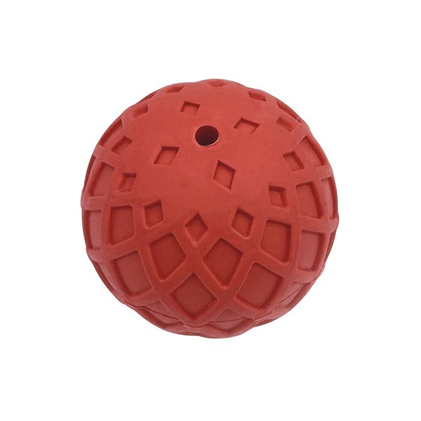 Pet Rubber Ball Dog Toy With Hole Durable Fun Teeth Cleaning Pet Rubber Ball Dog Toy With Hole Durable Fun Teeth Cleaning