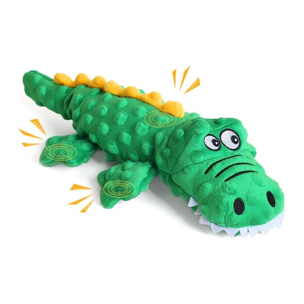 Plush Crocodile Squeaker Dog Toy With Sound Paper Airbag Relieves Anxiety Plush Crocodile Squeaker Dog Toy With Sound Paper Airbag Relieves Anxiety