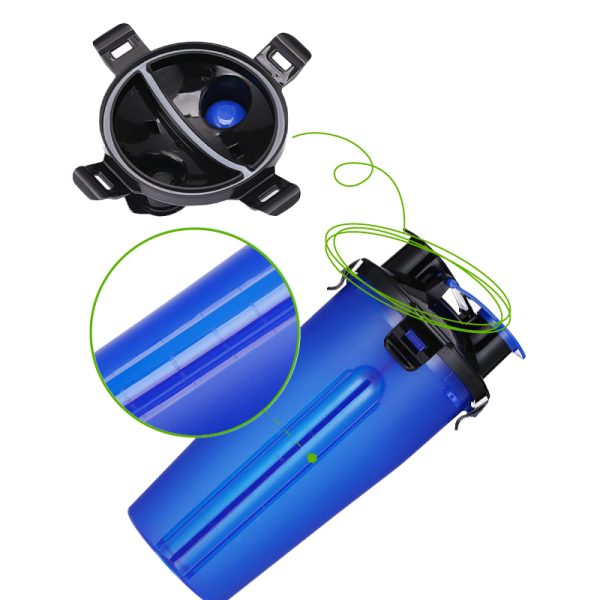 Portable Dog Travel Water Bottle With Food Container And Detachable Silicone Bowl Portable Dog Travel Water Bottle With Food Container And Detachable Silicone Bowl