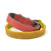 Colored Genuine Leather Pet Collar Stylish Durable Comfortable Fit