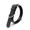 Genuine Leather Dog Collar Durable Comfortable Adjustable Classic Style