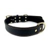 Genuine Leather Dog Collar Durable Comfortable Adjustable Classic Style
