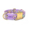 Colorful Nylon Dog Collar Adjustable Durable Lightweight Pet Collar For All Dogs