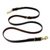 Multifunctional Genuine Leather Dog Leash Adjustable Durable Versatile