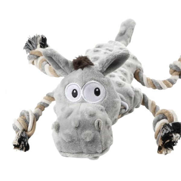 Interactive Donkey Plush Dog Toy Squeaky Tug Of War Chew Toy For Puppies Dogs Interactive Donkey Plush Dog Toy Squeaky Tug Of War Chew Toy For Puppies Dogs