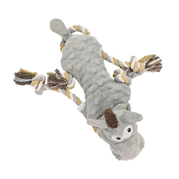 Interactive Donkey Plush Dog Toy Squeaky Tug Of War Chew Toy For Puppies Dogs Interactive Donkey Plush Dog Toy Squeaky Tug Of War Chew Toy For Puppies Dogs