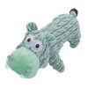 Green Hippo Plush Squeaky Dog Toy Soft Chew Tug Play Toy For Small To Large Dogs Green Hippo Plush Squeaky Dog Toy Soft Chew Tug Play Toy For Small To Large Dogs