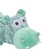 Green Hippo Plush Squeaky Dog Toy Soft Chew Tug Play Toy For Small To Large Dogs Green Hippo Plush Squeaky Dog Toy Soft Chew Tug Play Toy For Small To Large Dogs