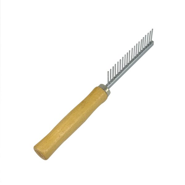 Pet Needle Comb Wooden Handle Dog Cat Grooming Brush Deshedding Flea Tool Pet Needle Comb Wooden Handle Dog Cat Grooming Brush Deshedding Flea Tool