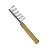 Pet Needle Comb Wooden Handle Dog Cat Grooming Brush Deshedding Flea Tool Pet Needle Comb Wooden Handle Dog Cat Grooming Brush Deshedding Flea Tool