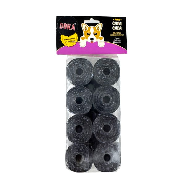 Dog Poop Bag 8 Rolls Pet Garbage Bag Outdoor Carrier Clean Up Garbage Pickup Clean Bag