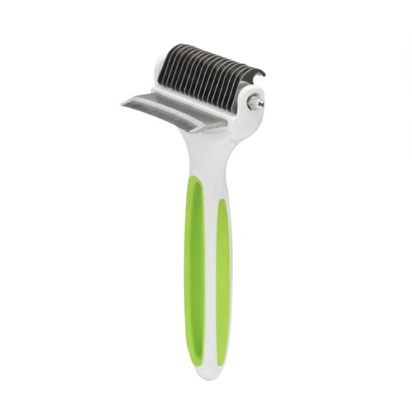 2-in-1 Pet Grooming Brush, Deshedding Tool & Dematting Comb For Dogs And Cats 2-in-1 Pet Grooming Brush, Deshedding Tool & Dematting Comb For Dogs And Cats