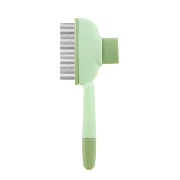 Pet Hair Removal Comb Flea Comb Self-cleaning With Release Button Easy Grooming For Cats Dogs. Pet Hair Removal Comb Flea Comb Self-cleaning With Release Button Easy Grooming For Cats Dogs.