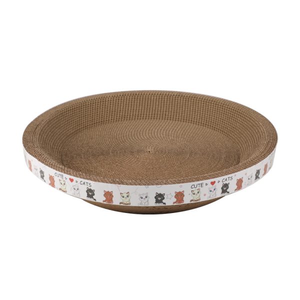 Cat Scratcher Bowl Bed Corrugated Cardboard Lounge Pad For Cats To Scratch Rest Cat Scratcher Bowl Bed Corrugated Cardboard Lounge Pad For Cats To Scratch Rest
