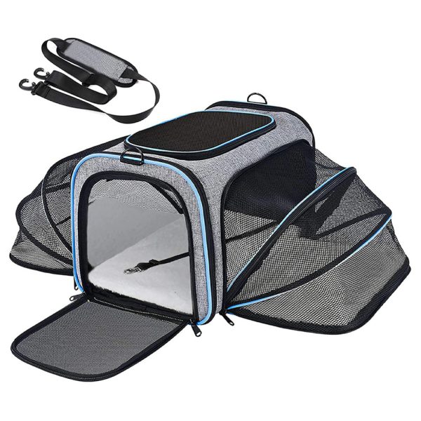 Pet Carrier Large Airline Approved, Expandable Cat Carrier Bag For Vet Visits And Traveling Pet Carrier Large Airline Approved, Expandable Cat Carrier Bag For Vet Visits And Traveling