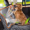Pet Car Seat Cover For Back Seat,Non-Slip Backseat Protector With Mesh Window